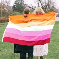 Custom Lesbian Rainbow Flag