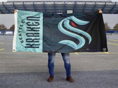 Custom NHL Seattle Kraken flag