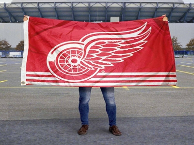 Custom NHL Detroit Red Wings flag