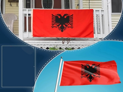 Custom in Stock Albania Flag