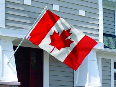 3x5ft polyester red Canadian flag