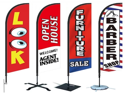 Custom advertising feather flag banner