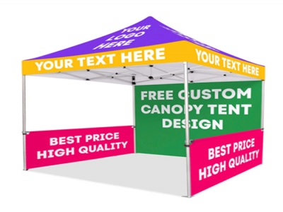 custom advertising tent