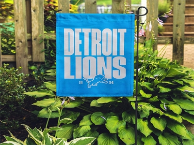 Custom Detroit Lions Garden Flag