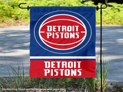 Custom Detroit Pistons Garden Flag