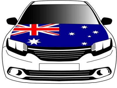 Custom Australian car cover flag