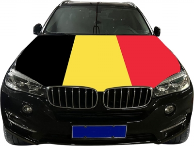 Custom Belgian car cover flag