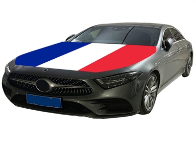 Custom French car cover flag