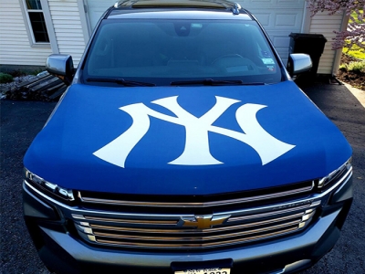 Custom New York Yankees car hood flag