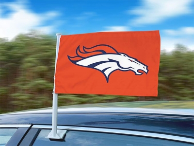 Custom Denver Broncos Car Flag