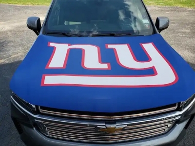 Customized New York Giant Car Engine Cover Flag