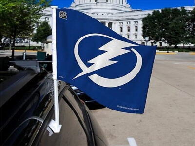 Custom NHL Tampa Bay Lightning Car Flag