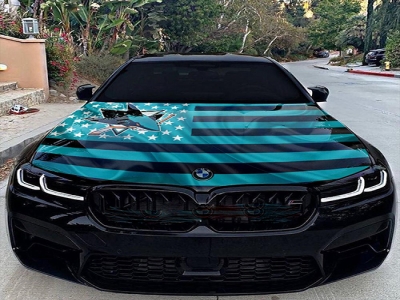 Custom NHL San Jose Sharks car hood cover flag