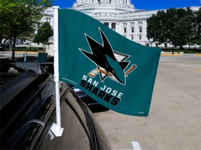 Custom NHL San Jose Sharks Car Flag