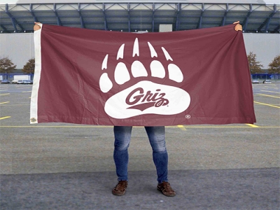 Custom Montana Grizzlies Flag