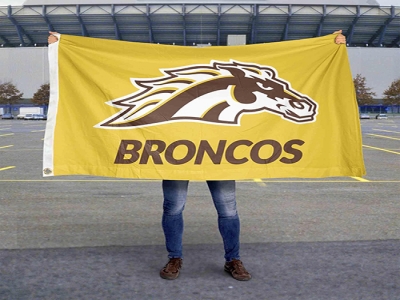 Custom NCAA Western Michigan Broncos flag ﻿