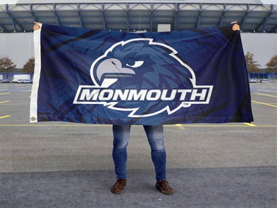 Custom Monmouth Hawks Flag