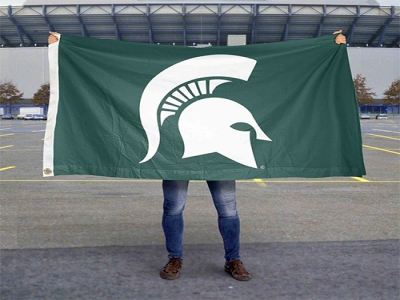 Custom NCAA Michigan State Spartans Flag