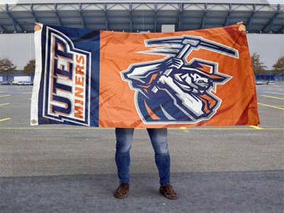 Custom NCAA UTEP Miners Flag