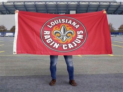 Custom NCAA Louisiana Ragin' Cajuns Flag