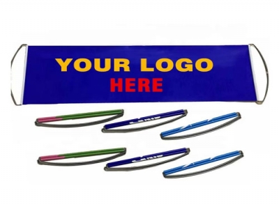 Custom logo handheld banner