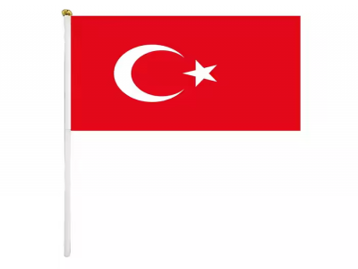 Custom T&uuml;rkiye waving flags