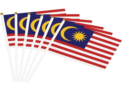 Custom Malaysia Hand Flag