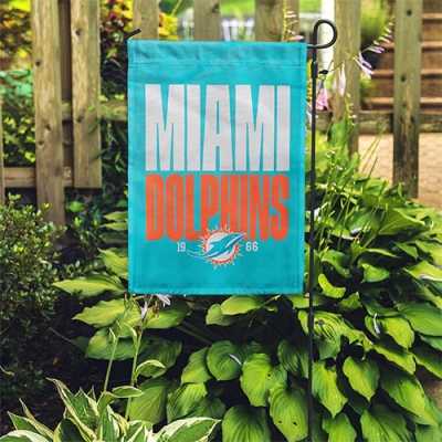 Custom Miami Dolphins garden flag