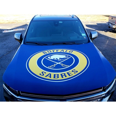 Custom NHL Buffalo Sabres car hood cover flag