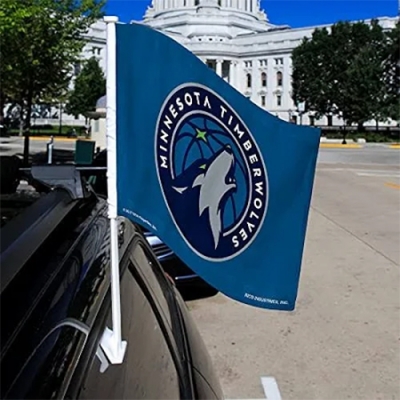 Custom NBA Minnesota Timberwolves Car Flag