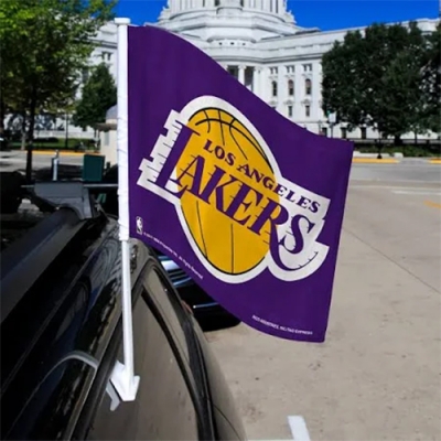 Custom NBA Los Angeles Lakers Car Flag