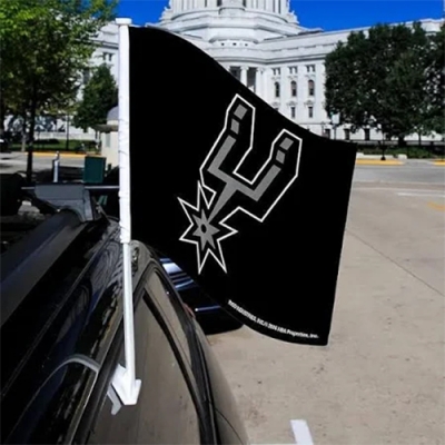 Custom NBA San Antonio Spurs Car Flag