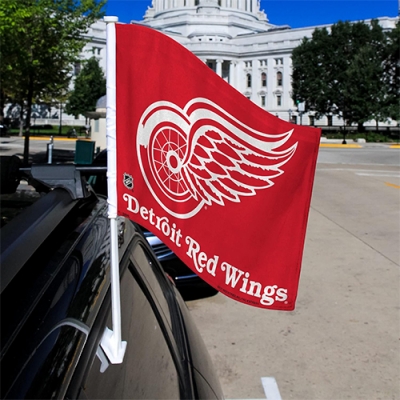 Custom NHL Detroit Red Wings Car Flag