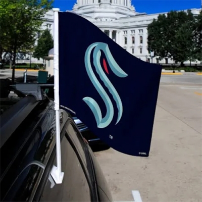 Custom NHL Seattle Kraken Car Flag