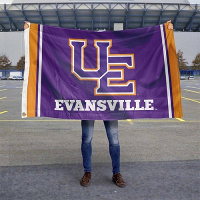 Custom Evansville Purple Aces Flag