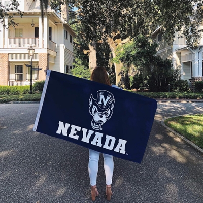 Custom NCAA Nevada Wolf Pack Flag