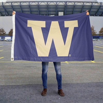 Custom NCAA Washington Huskies Flag ﻿